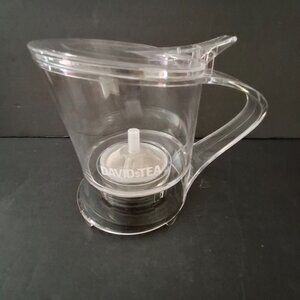 Davids Tea The Steeper BPA-free Tritan Clear 18 oz Recipe Card Latte Pop Iced